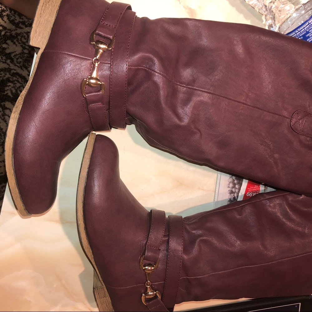 NWOT Horsebit Riding Boots